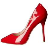 R�d Lack 13 cm AMUSE-20 Pumps H�gklackade Herrskor