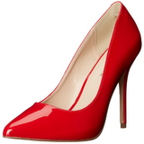 R�d Lack 13 cm AMUSE-20 Pumps H�gklackade Herrskor