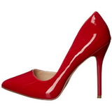 R�d Lack 13 cm AMUSE-22 Pumps H�gklackade Herrskor
