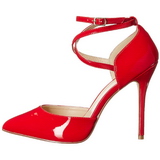 R�d Lack 13 cm AMUSE-25 Pumps H�gklackade Herrskor