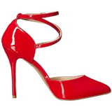 R�d Lack 13 cm AMUSE-25 Pumps H�gklackade Herrskor