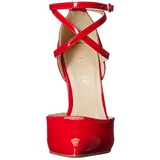 R�d Lack 13 cm AMUSE-25 Pumps H�gklackade Herrskor