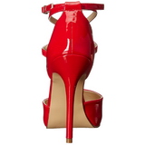 R�d Lack 13 cm AMUSE-25 Pumps H�gklackade Herrskor