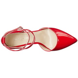 R�d Lack 13 cm AMUSE-25 Pumps H�gklackade Herrskor