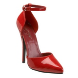 R�d Lack 15 cm DOMINA-402 kvinnor pumps med l�g klack