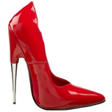 R�d Lack 15 cm SCREAM-01 Dam Pumps Stilettklackar Skor
