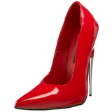 R�d Lack 15 cm SCREAM-01 Dam Pumps Stilettklackar Skor