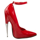 R�d Lack 15 cm SCREAM-12 Dam Pumps Stilettklackar Skor