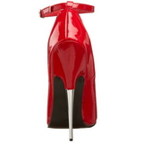 R�d Lack 15 cm SCREAM-12 Dam Pumps Stilettklackar Skor