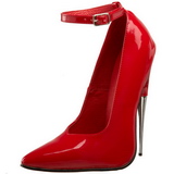 R�d Lack 15 cm SCREAM-12 Dam Pumps Stilettklackar Skor