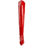 Röd Lack 9,5 cm LUST-3000 Lårhöga Stövlar med klack