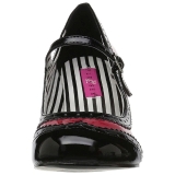 R�d Lackl�der 7,5 cm JENNA-06 stora storlekar pumps skor