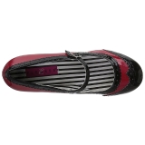 R�d Lackl�der 7,5 cm JENNA-06 stora storlekar pumps skor