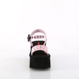 Rosa 6,5 cm DemoniaCult FUNN-10 lolita emo sandaler med plat
