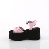 Rosa 6,5 cm DemoniaCult FUNN-10 lolita emo sandaler med plat