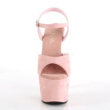 Rosa Konstlder 18 cm ADORE-709FS hgklackade sandaletter