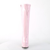 Rosa lackstvlar 13 cm SEDUCE-2000 spetsiga stvlar med stilettklackar