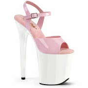 Rosa platå 20 cm FLAMINGO-809 pleaser high heels skor