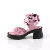 Rose 7 cm Demonia BRATTY-07 chunky heel platform sandals