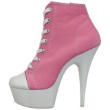 Rose Neon 15 cm DELIGHT-600SK-02 Canvas high heels chucks