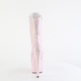 Rose glitter 18 cm ADORE-1040IG high heels ankle boots platform