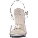 Silver 11,5 cm CHIC-08 High Heeled Stiletto Sandals