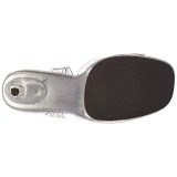 Silver 11,5 cm CHIC-08 Sandaletter med stilettklack