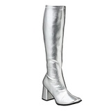 Silver Konstl�der 7,5 cm GOGO-300 H�ga Damst�vlar f�r M�n