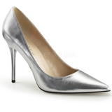 Silver Konstl�dere 10 cm CLASSIQUE-20 Pumps High Heels for Men