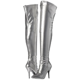 Silver Konstl�dere 13 cm SEDUCE-3000 Thigh High Boots for Men