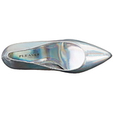 Silver Matte 13 cm AMUSE-20 pointed toe stiletto pumps