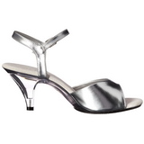 Silver Matte 8 cm BELLE-309 High Heels for Men