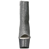 Silver glitter 18 cm ADORE-1018G dam stövletter med platåsula