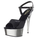 Silver krom platå 15 cm DELIGHT-609 pleaser high heels skor