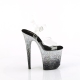 Silverfrgade 20 cm FLAMINGO glitter plat high heels