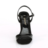 Svart 11,5 cm GALA-09 fabulicious stilettklack sandaler
