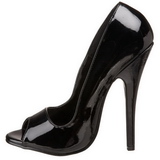 Svart 15 cm DOMINA-212 damskor med h�g klack