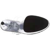 Svart 18 cm ADORE-708SRS H�gklackade Sandaler Strass Plat�