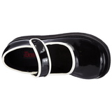 Svart 6 cm SPRITE-01 lolita skor goth platåskor med tjock sula