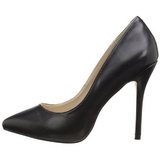 Svart Konstl�der 13 cm AMUSE-20 Pumps H�gklackade Herrskor
