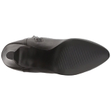 Svart Konstl�der 7,5 cm DIVINE-2018 stora storlekar st�vlar dam