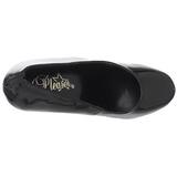 Svart Lack 11,5 cm FLAIR-480 dam pumps f�r m�n