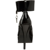 Svart Lack 13,5 cm INDULGE-534 H�g Klackade Pumps f�r M�n