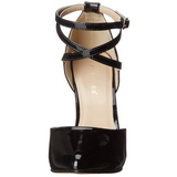 Svart Lack 13 cm AMUSE-25 Pumps H�gklackade Herrskor