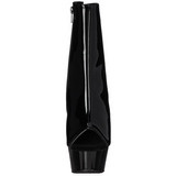 Svart Lack 15 cm DELIGHT-1018 Plat� St�vletter
