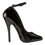 Svart Lack 15 cm DOMINA-431 Pumps H�gklackade Herrskor