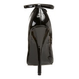 Svart Lack 15 cm DOMINA-431 Pumps H�gklackade Herrskor
