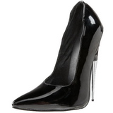 Svart Lack 15 cm SCREAM-01 Dam Pumps Stilettklackar Skor