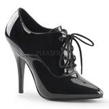 Svart Lackerade 13 cm SEDUCE-460 Oxford Pumps skor för kvinnor