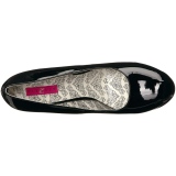 Svart Lackl�der 14,5 cm Burlesque TEEZE-06W pumps f�r m�n med breda f�tter